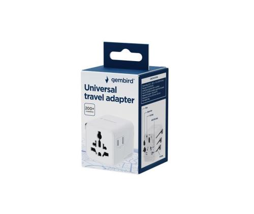 POWER ADAPTER TRAVEL/WHITE TPA-INT-01-W GEMBIRD