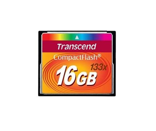 MEMORY COMPACT FLASH 16GB/133X TS16GCF133 TRANSCEND