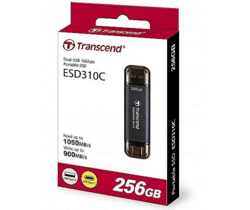 External SSD TRANSCEND ESD310C 256GB USB-C USB 3D NAND TS256GESD310C