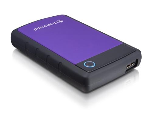 External HDD TRANSCEND StoreJet 2TB USB 3.0 Colour Purple TS2TSJ25H3P