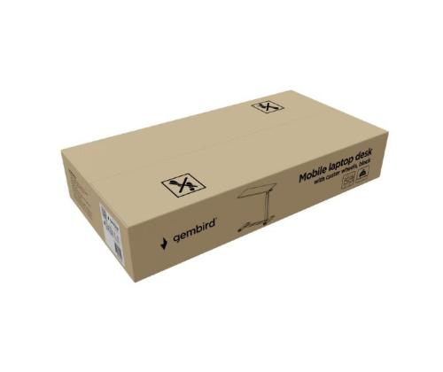 NB ACC MOBILE DESK WITH WHEELS/BLACK TVS-DESK-02-BK GEMBIRD