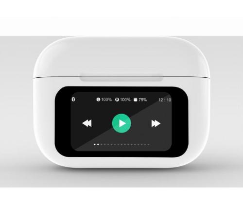 HEADSET BLUETOOTH/WHITE TWS-LCD-ANC-01-W GEMBIRD