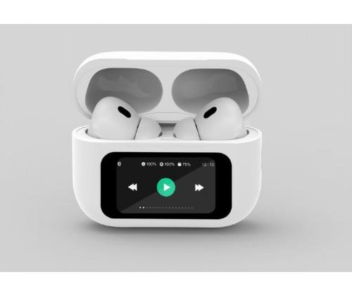 HEADSET BLUETOOTH/WHITE TWS-LCD-ANC-01-W GEMBIRD