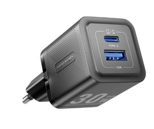 MOBILE CHARGER WALL USB +CABLE/30W 2P TZ-FEQB0-EU-01 VENTION