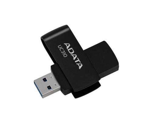 MEMORY DRIVE FLASH USB3.2 64GB/BLACK UC310-64G-RBK ADATA