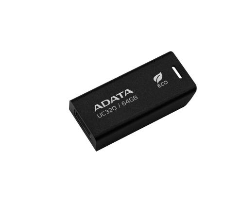 MEMORY DRIVE FLASH USB3.2 64GB/BLACK UC320-64G-RBK/BK ADATA