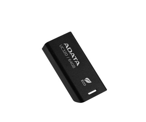 MEMORY DRIVE FLASH USB3.2 64GB/BLACK UC320-64G-RBK/BK ADATA