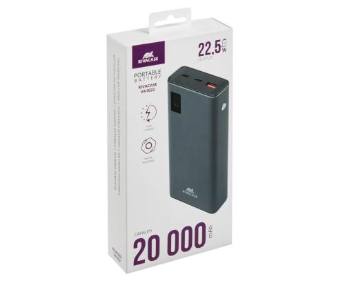 POWER BANK USB 20000MAH/VA1022 RIVACASE