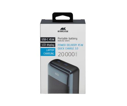 POWER BANK USB 20000MAH/VA1075 RIVACASE