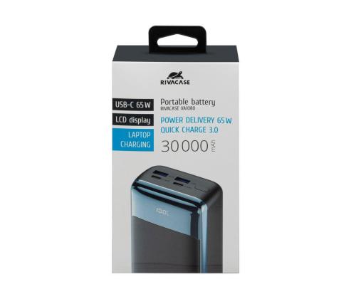 POWER BANK USB 30000MAH/VA1080 RIVACASE