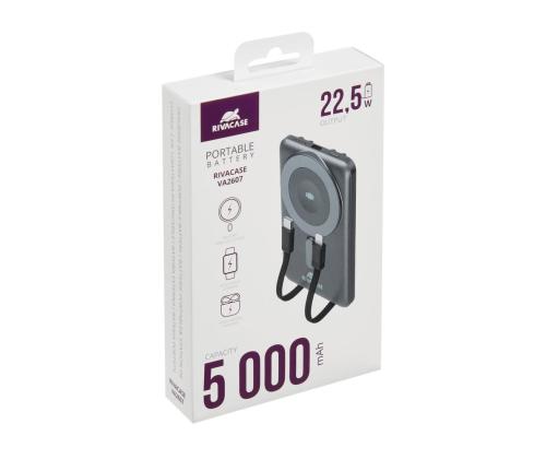 POWER BANK WRL 5000MAH/MAGSAFE+IWATCH VA2607 RIVACASE