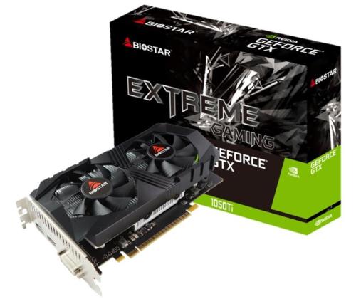 Graphics Card BIOSTAR NVIDIA GeForce GTX 1050 TI 4 GB GDDR5 128 bit PCIE 3.0 16x Memory 7008 MHz...