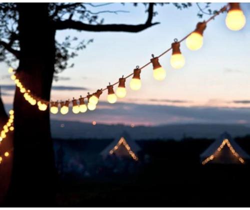 LAMP LED GARLAND GARDEN STRING/E27 15M VS-613 VISIONAL