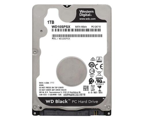 HDD WESTERN DIGITAL Black 1TB SATA SATA 3.0 64 MB 7200 rpm 2,5" WD10SPSX