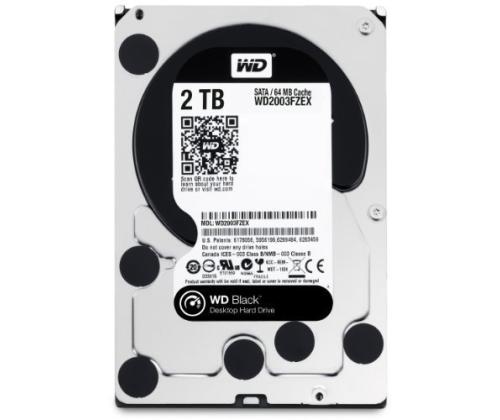 HDD WESTERN DIGITAL Black 2TB SATA 3.0 64 MB 7200 rpm 3,5" WD2003FZEX