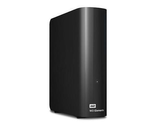 External HDD WESTERN DIGITAL Elements Desktop 10TB USB 3.0 Drives 1 Black WDBWLG0100HBK-EESN