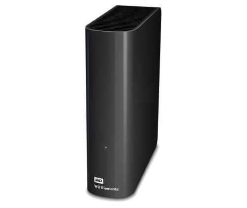 External HDD WESTERN DIGITAL Elements Desktop 10TB USB 3.0 Drives 1 Black WDBWLG0100HBK-EESN