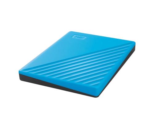 External HDD WESTERN DIGITAL My Passport 2TB USB 2.0 USB 3.0 USB 3.2 Colour Blue WDBYVG0020BBL-WESN