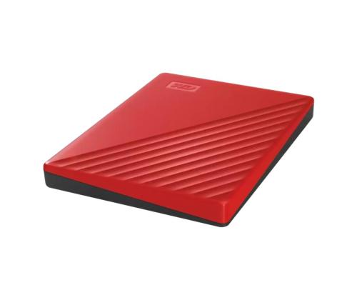 External HDD WESTERN DIGITAL My Passport 2TB USB 2.0 USB 3.0 USB 3.2 Colour Red WDBYVG0020BRD-WESN