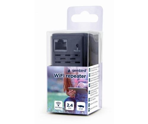 WRL REPEATER 300MBPS/BLACK WNP-RP300-03-BK GEMBIRD