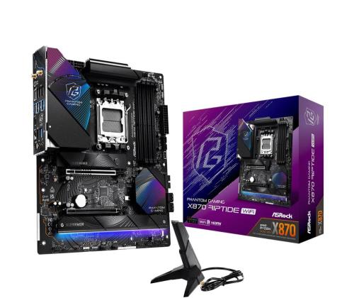Mainboard ASROCK AMD X870 SAM5 ATX Memory DDR5 Memory slots 4 1xPCI-Express 4.0 16x 1xPCI-Express...
