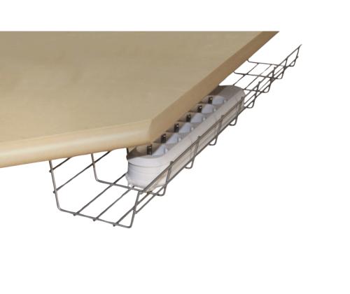 Kaablikorv kaablirenn metallist hõbehall laius 850 mm