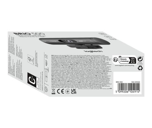 LOGI BRIO 500 Webcam colour 1920 x 1080