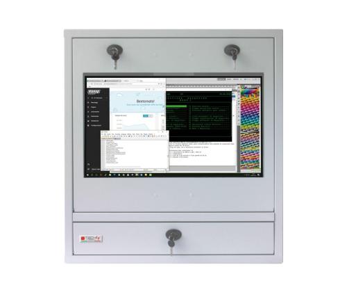 TECHLY PC LCD monitor and kb cabinet