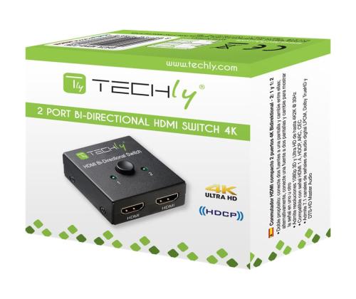 TECHLY 108606 Techly dvikryptis 2-Port H