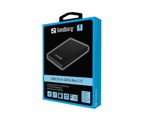 SANDBERG USB 3.0 to SATA Box 2.5