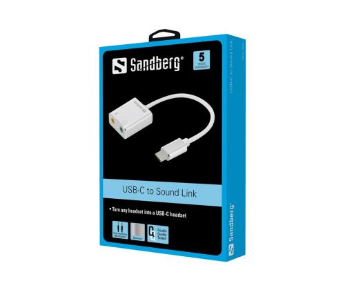 SANDBERG USB-C to Sound Link