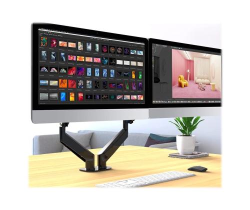 TECHLY Double Monitor Desk Stand 17-32in