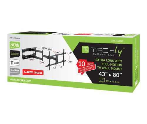 TECHLY Wall Bracket Extendable Arm