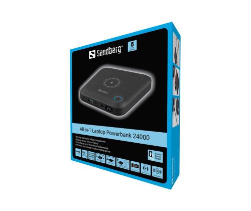 SANDBERG All-in1 Laptop Powerbank 24000
