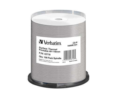 VERBATIM CD-R AZO 52X 700MB THERMO PRINT