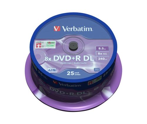 VERBATIM 43757 DVD+R DL Verbatim spind