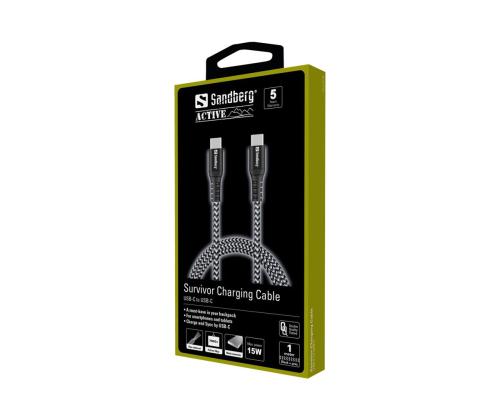 SANDBERG Survivor USB-C- USB-C Cable 1M