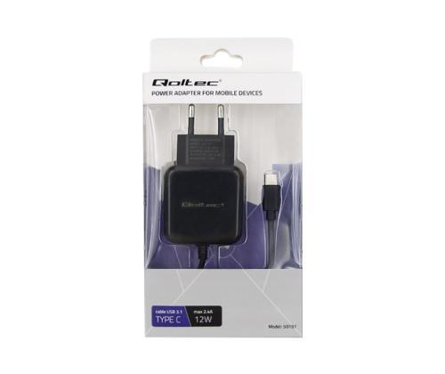 QOLTEC laadija 12W 5V 2.4A USB tüüp C