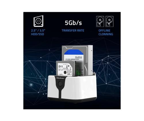 QOLTEC 50309 HDD SSD 2.5 3.5 docking
