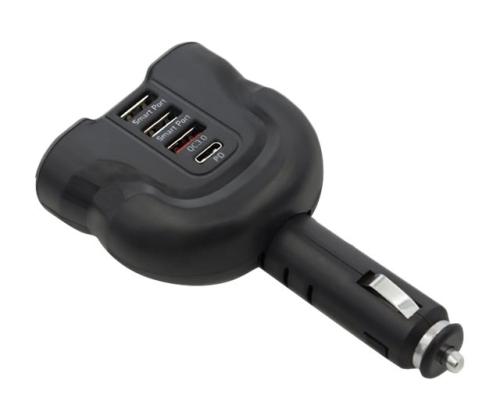 QOLTEC Car Charger 12-24V 52W 5V 2.4A