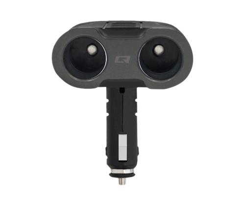 QOLTEC Car Charger 12-24V 52W 5V 2.4A