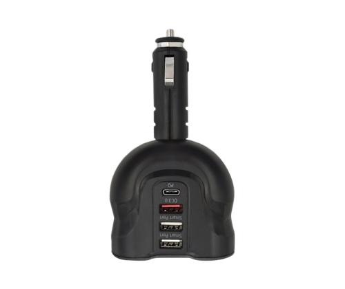 QOLTEC Car Charger 12-24V 52W 5V 2.4A