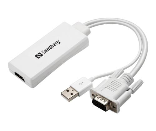 SANDBERG VGA + Audio to HDMI Converter