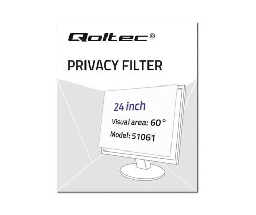 QOLTEC Privacy filter 24inch 16:10