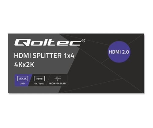 QOLTEC 51799 Active HDMI Splitter 4xHDMI