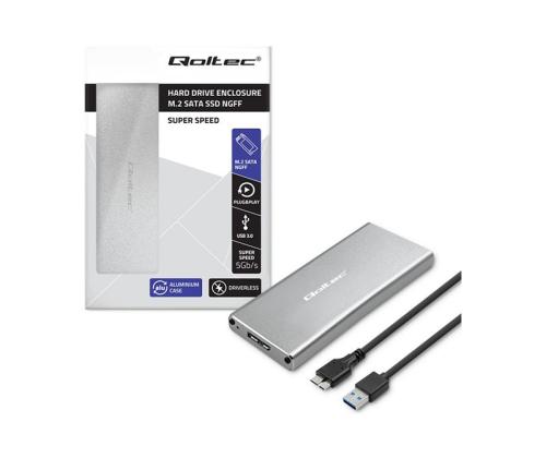 QOLTEC 51833 Enclosure / M.2 SSD drive