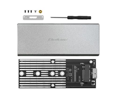 QOLTEC 51833 Enclosure / M.2 SSD drive