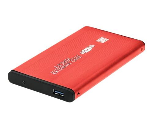 QOLTEC Ext. HDD Case HDD/SSD Red