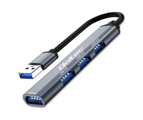 QOLTEC 53793 Hub Adapter USB 3.0 4in1