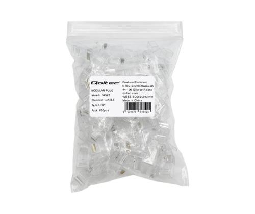 QOLTEC 54542 RJ45 Through connector plug